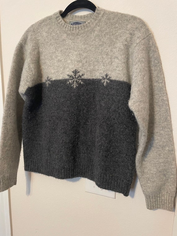 Vintage 90’s Old Navy Sweater, 100% Wool, Size L - image 1