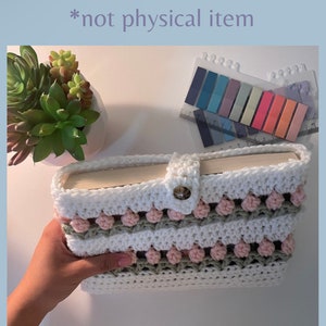 Crochet Pattern - Tulip Book Sleeve - PDF Pattern