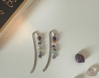 Crystal Beaded Bookmark: Whimsical Star Charm, Cottagecore Reader Gift