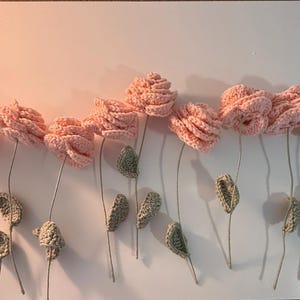 Crochet Rose Bouquet - Handmade Flowers - Gift for Mother&#39;s Day, Valentines Day, or Birthdays