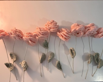 Gehaakt rozenboeket - handgemaakte bloemen - cadeau voor Moederdag, Valentijnsdag of verjaardagen