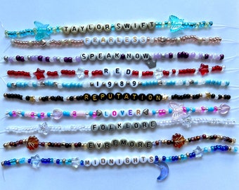 Full Set of Eras Tour Friendship Bracelets - 10 bracelets!