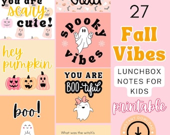 Printable Lunch Notes, Lunch Box Jokes, Back to School, Lunch Notes, Lunchbox Notes, Printable Lunchbox Notes, Halloween Jokes, Affirmation