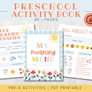 Preschool Workbook, Preschool Worksheets, Handwriting Worksheets, Preschool Morning Menu Printable, Homeschool Preschool, Homeschool Menu