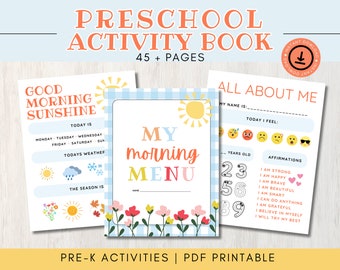 Preschool Workbook, Preschool Worksheets, Handwriting Worksheets, Preschool Morning Menu Printable, Homeschool Preschool, Homeschool Menu