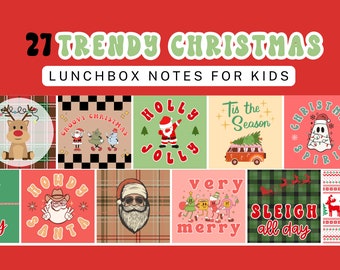 Christmas Lunchbox Notes, Lunchbox Notes, Printable Lunch Notes, Lunch Box Notes, Christmas Lunch Box Notes, Lunch Box Jokes,  Lunch Notes