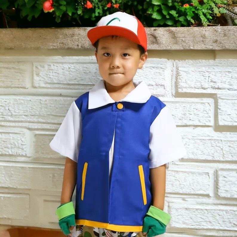 Unisex Pokemon Ash Ketchum Costume for Kids and Adults Etsy