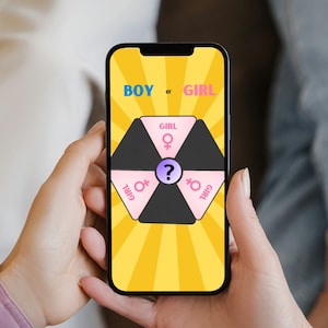 Annonce vidéo révélant le sexe d'une fille Faites tourner la roue Annonce numérique de bébé « C'est une fille » sur les réseaux sociaux Annonce virtuelle