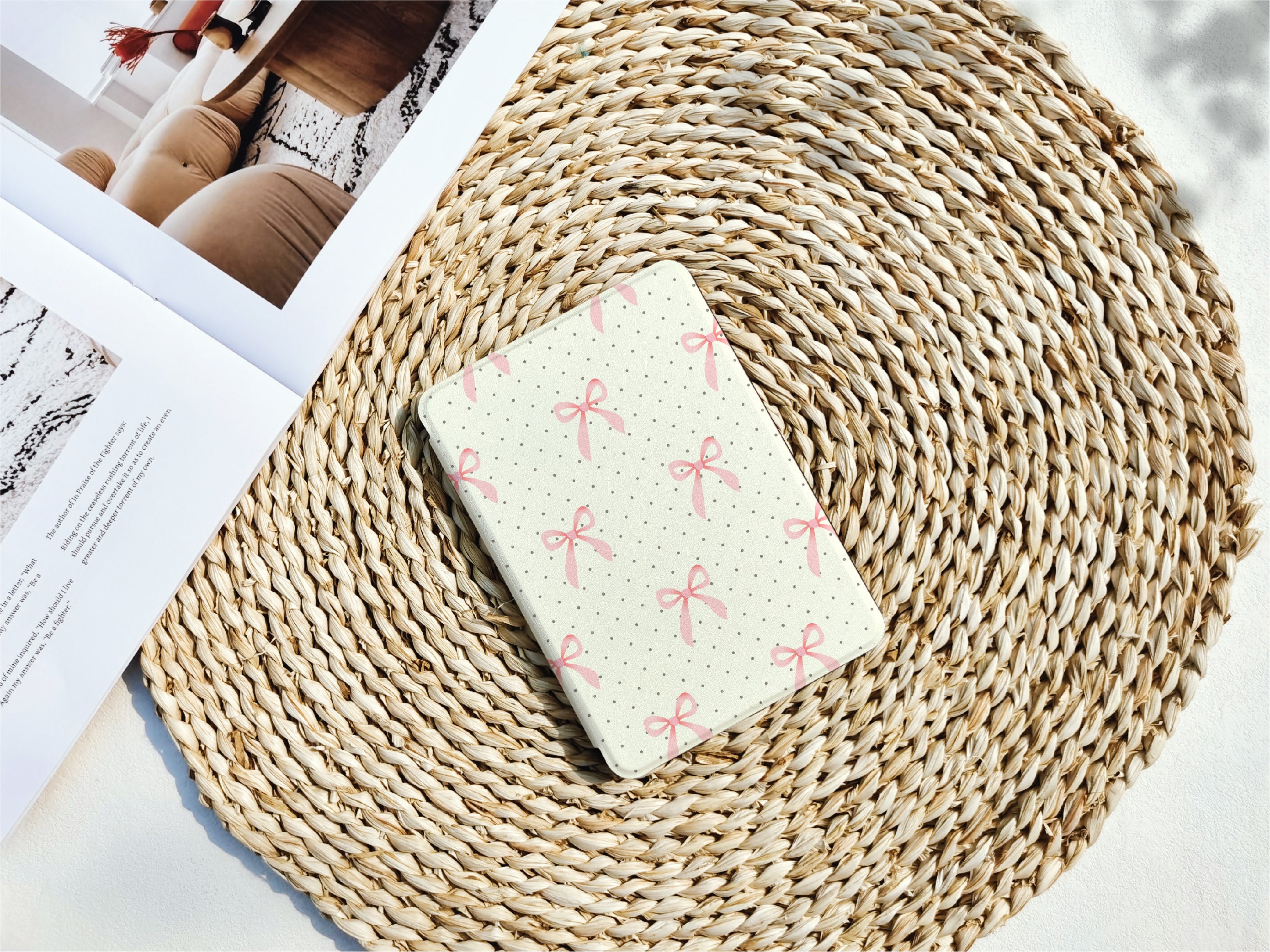 Pink Bow Case For 7"/ 6.8" Kindle Paperwhite 12th/11th Generation,Han - View #5