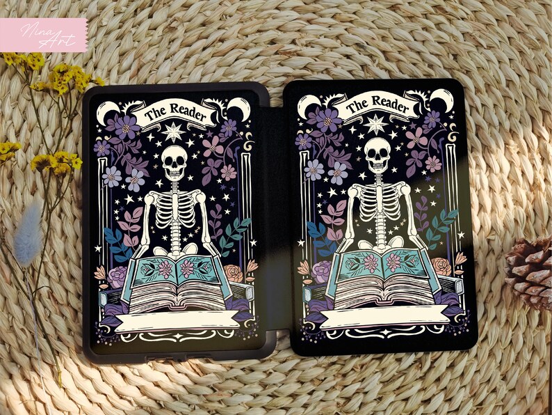 tarot kindle case - both cover