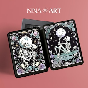 Leser und Liebhaber, Tarot Karte, Kindle Hülle 11.Generation, Kindle Paperwhite Hülle 2021/2022, Kindle Hülle 10./11.Gen Hülle, Geschenk für Buchliebhaber