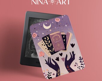 Romance Reader Tarot Karte Kindle Hülle zur Personalisierung, Kindle Paperwhite Hülle 11.Generation, Book Collector Kindle Hülle, Kindle 68 Hülle