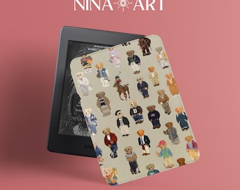 Polo Bear Kindle Paperwhite 12th Case, Kindle 2022 Colorsoft with Hand Strap, Paperwhite 10/11th Cover, Kindle Oasis Case, Kobo Case