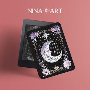 Mond Tarot Karte Kindle Hülle, Personalisierung Kindle Hülle, Alle neuen 2024 Kindle Hülle, Kindle Paperwhite 11./ 12