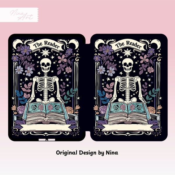 The Reader Tarot Card Kindle Case for Personalization, All New Kindle Case, Skeleton Paperwhite Case 2021/2022, kindle cover  10th/11th Gen