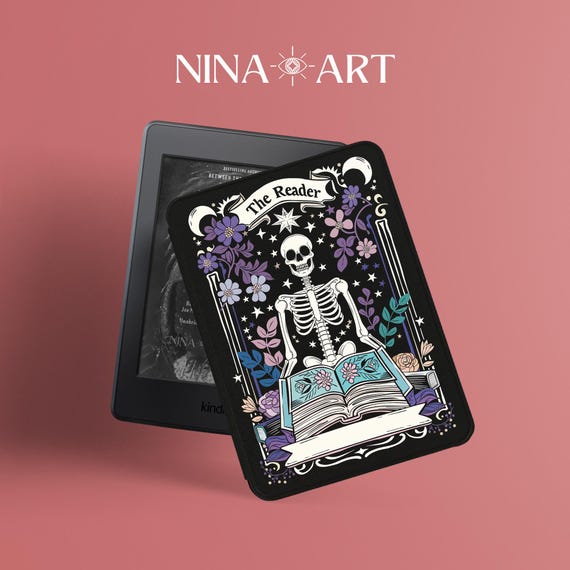 Personalized Tarot Kindle Case, The Reader Kindle Cover, 2024 Paperwhite 12th Gen Case, Bookish Kindle Cover, Kobo Case