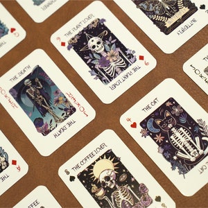 Pack de cartes à jouer Tarot, jeu de 54 cartes, cartes à jouer personnalisées, jeu de cartes, jeu de tarots, cadeau joueur de poker pour lui, cadeau gothique Halloween