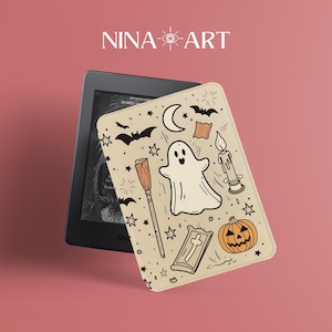 Halloween ghost Kindle 2024  Paperwhite Case 12th gen , All New Kindle Case , Paperwhite 10/11th Gen 6.8&quot; case, kindle case 6&quot;, Oasis Case