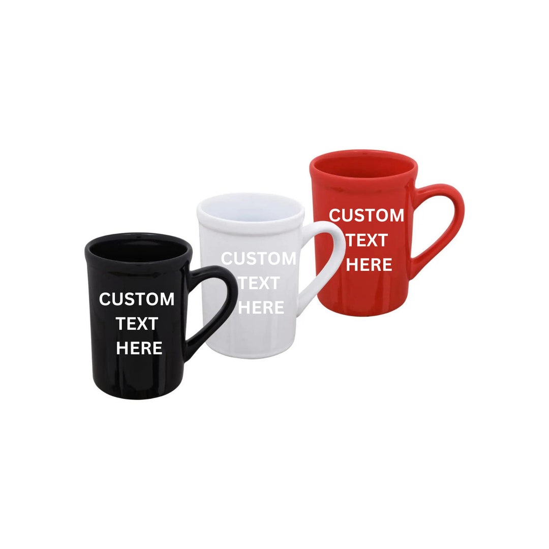 Personalized Coffee Mugs With Name or Design Etsy