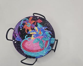 Electric Love Diamond Art Coasters