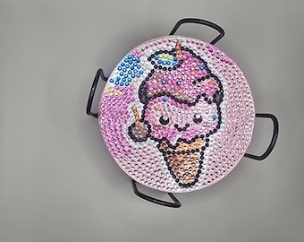 Cupcake Ice Cream Diamond Art Coasters