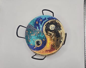 Yin and Yang Diamond Art Coasters
