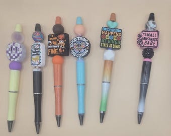 Sayings Beaded Pens