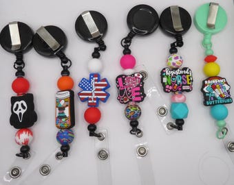 Cute Beaded Badge Reels