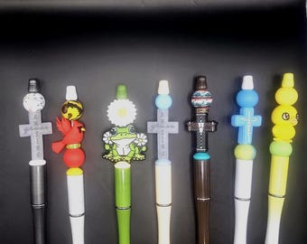 Spring Beaded Pens