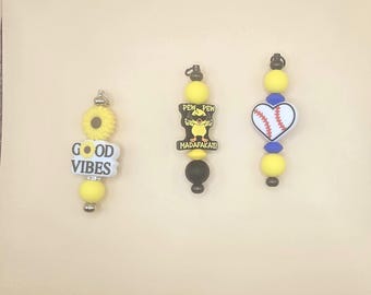 Beaded keychains w/out ring