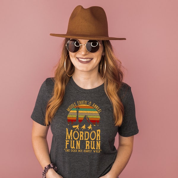 Mordor Fun Run Shirt, Lord of the Rings Tshirt, Lord Tee, Movie Tee, Middle Earth's Annual Mordor Fun Run One Does Not Simply Walk Shirt