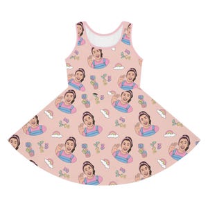 Toddler Ms Rachel Dress, Girls&#39; Birthday Party Sleeveless Sundress, 2t-6T,