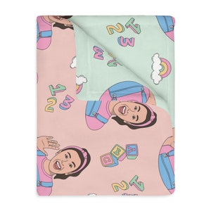 Ms Rachel, Velveteen Microfiber Blanket (Two-sided print)