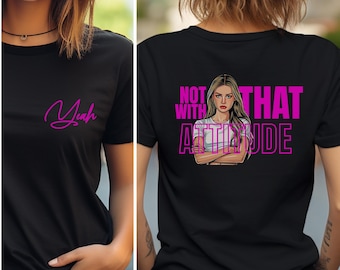 Not With That Attitude T Shirt, Sport Trad Climbing Bouldering Tshirt Streetwear, Women Rock Climbing Gym Training Tee, Crossfit Apparel Tee