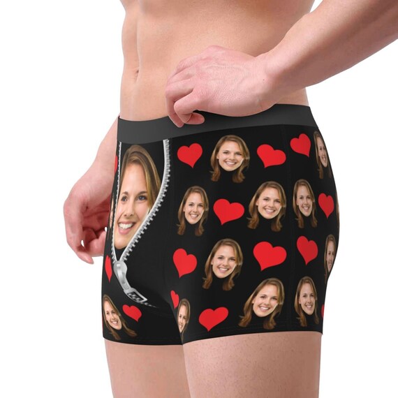 Various Style Personalize Men Boxers With Face/valentine's Gift to Husband/ boyfriend/custom Boxer Briefs/face Underwear/custom Men Underwear 