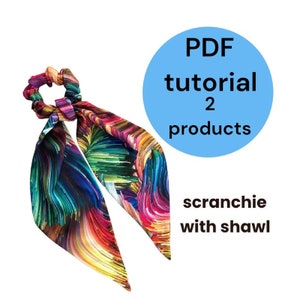 Scrunchie Sewing Tutorial, Scrunchies Pattern, Beginners Sewing Pattern, Hair Scrunchie , Silk scrunchie, Satin scrunchie, Hair accessories