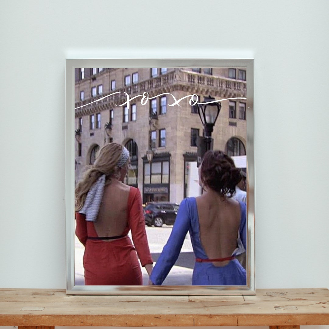 Gossip Girl Wall Art Blair Waldorf and Serena Fashion Poster Etsy