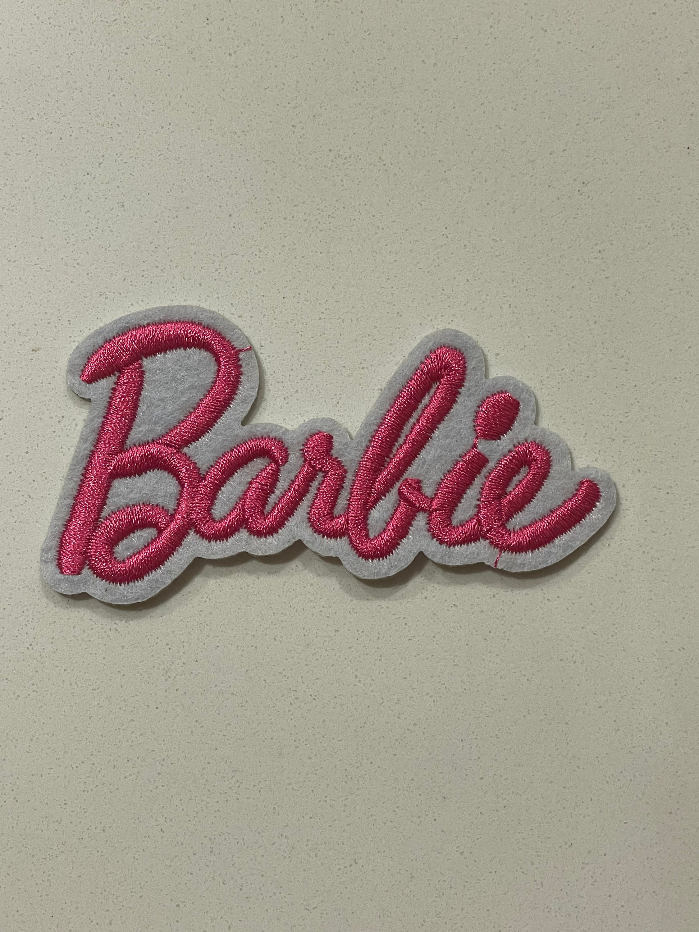 Barbie Name Tag Patch Costume Badge Doll Girls Sign Embroidered Iron  On Applique
