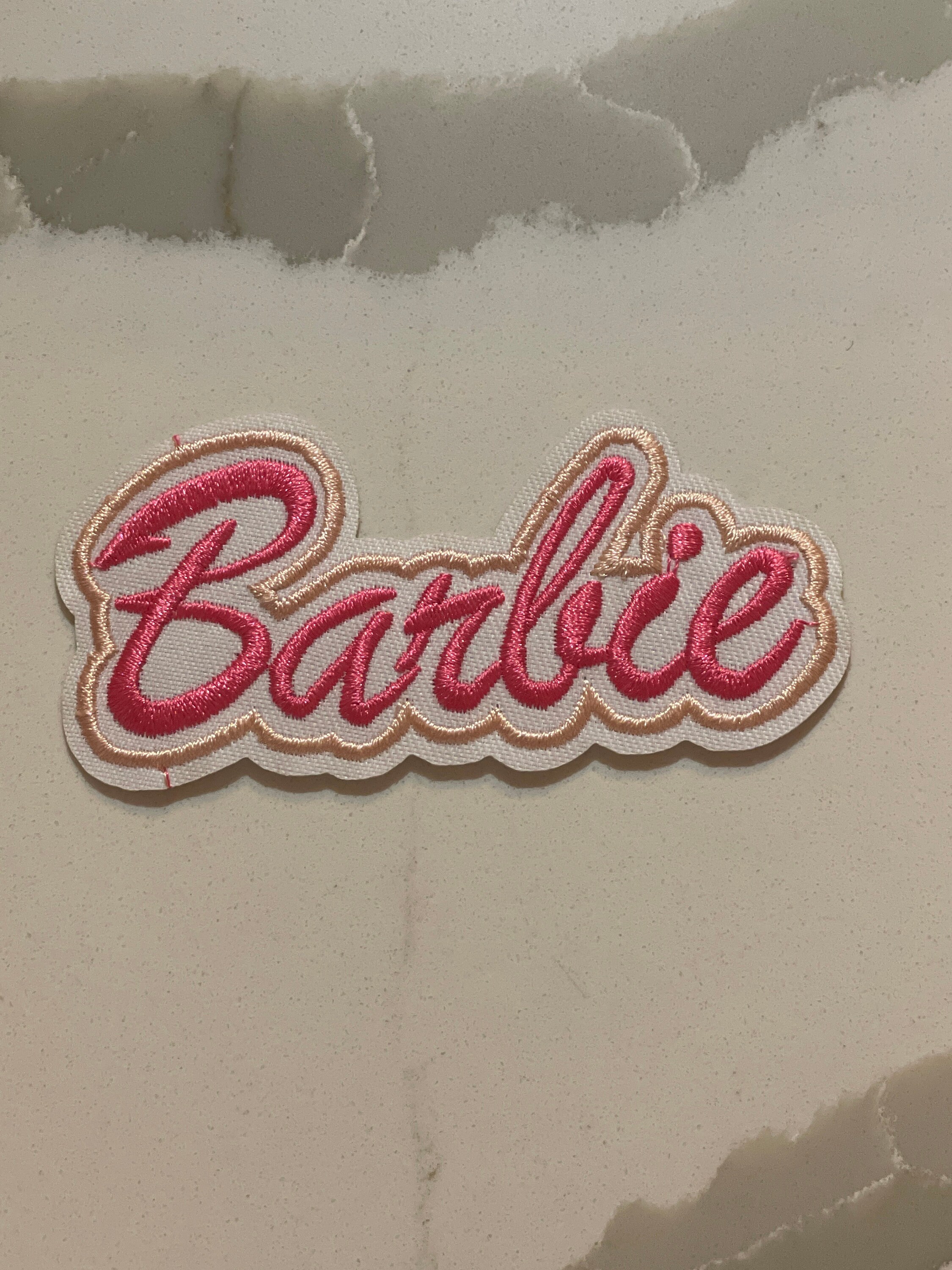 Barbie Side Silhouette Patch Doll Toy Movies Applique Iron On