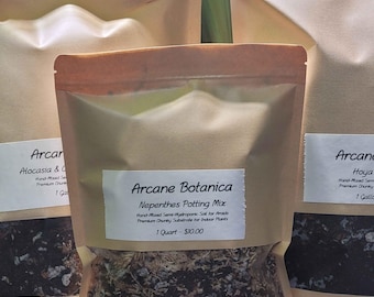 ウツボカズラ用培養土 - ウツボカズラ用の手練り半水耕栽培用土、室内植物用プレミアム粗粒基質