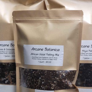 アフリカスミレ用培養土 - アフリカスミレ用の手練り半水耕栽培用土、室内植物用プレミアム粗粒培養土