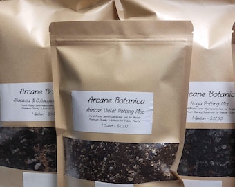 Sustrato para violetas africanas - Tierra semihidropónica mezclada a mano para violetas africanas, sustrato grueso de primera calidad para plantas de interior.