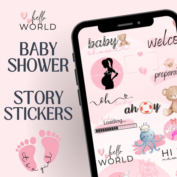 Baby Girl Instagram Stories Etsy