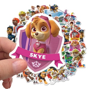 Pack of 50 PAW Patrol Stickers for Water Bottles Teens Bicycles Guitar Phone Laptop Decals Sticker Skateboard