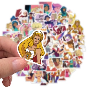 Pack of 50 Endibas She Ra and Princesses Cartoon Movie Stickers for Water Bottles Teens Bicycles Guitar Phone Laptop Decals Skateboard