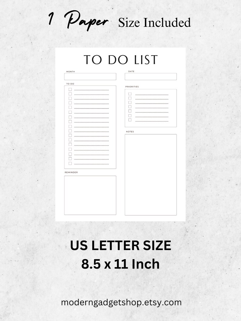Printable to Do List Template. Editable PDF Word Google - Etsy