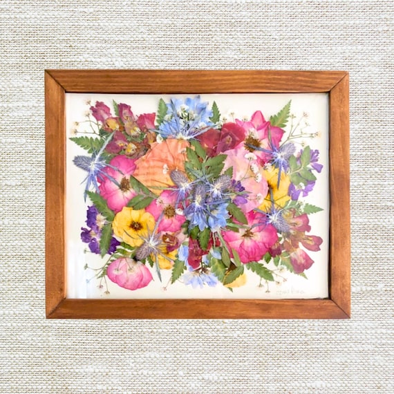 Custom Flower Preservation | Pressed Flower Art | Keepsakes | Handmade | Bouquet Preservation