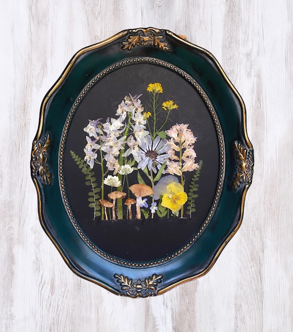 Framed Pressed Flower Wall Hanging | Spring Decor | Real Flowers | Wall Art | Handmade