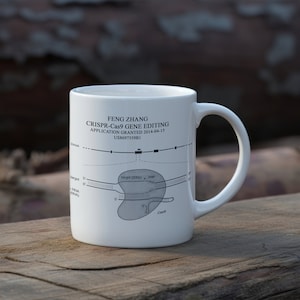 CRISPR-Cas9 Patent Coffee Mug | Biology Mug | Genetic Editing | Gift for Scientist | Nobel Prize Technology | Gift for STEM lovers |