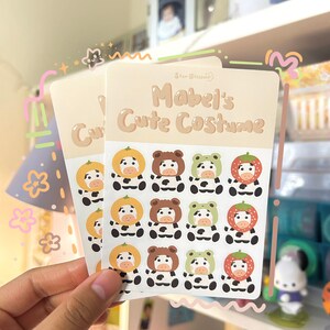 Mabel’s Cute Costume Sticker Sheet | Cute Stickers | Kawaii Stickers | Planner Stickers | Stationery Stickers | Bullet Journal Stickers |